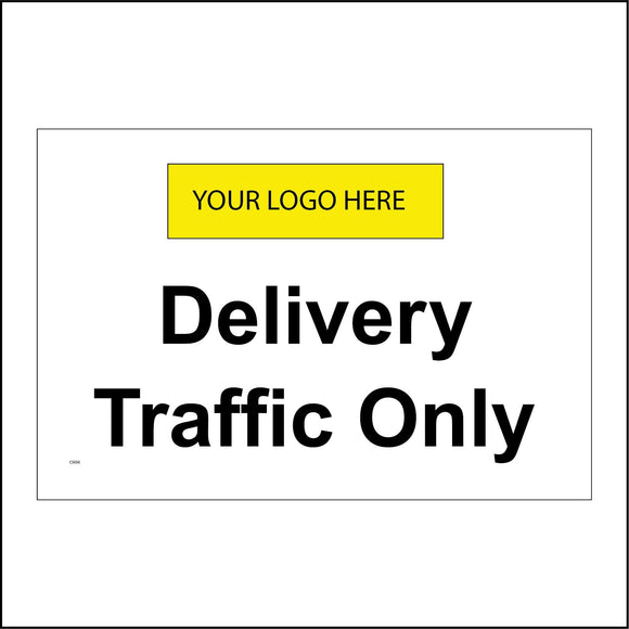 CS550 Delivery Traffic Only Logo Company Details Personalise Name