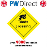 TR560 Toads Crossing Safety Environment Yellow Black