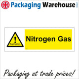 WT022 Nitrogen Gas Asphyxiant Sign with Exclamation Mark Asphyxiant