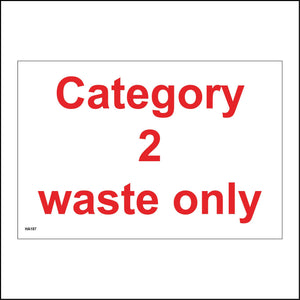 HA187 Category 2 Waste Only