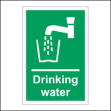 FS214 Drinking Water Sign with Tap Glass Water