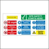 MU329 Site Safety Logo Company Speed Limit 10 MPH