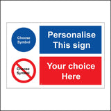 CMU02 Design A Sign Bespoke Choose your Layout Custom Information Badge Sign