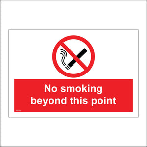 NS102 No Smoking Beyond This Point