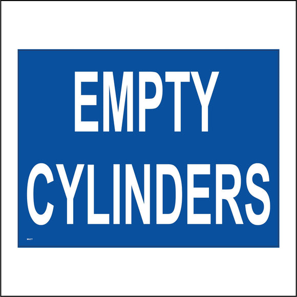 MA277 Empty Cylinders Sign