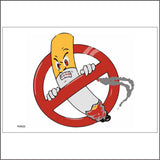 HU022 No Smoking Sign with Circle Cigarette