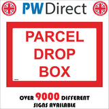 GE928 Parcel Drop Box Home Delivery Courier Driver Postman