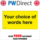 CWS12 Your Choice Of Words Sign Create Design Logo Company