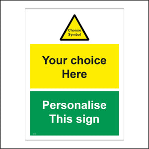 CMU08 Sign Builder Print Your Own Bespoke Text Label Personalised Vinyl Sign