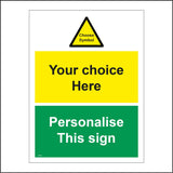 CMU08 Sign Builder Print Your Own Bespoke Text Label Personalised Vinyl Sign