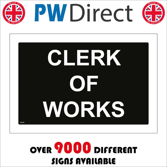GG062 Clerk Of Works Safety Inspector