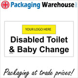 GE908 Disabled Toilet Baby Change Your Logo Name Personalise