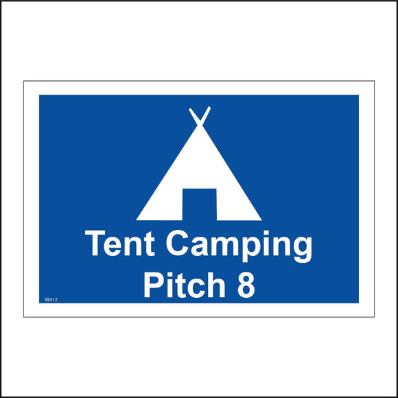 VE412 Tent Camping Pitch 8 Eight Campsite Vacation Break Holiday