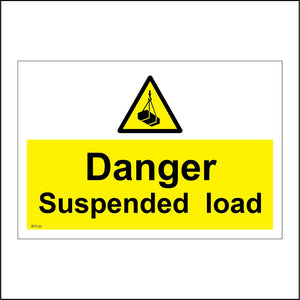 WT120 Danger Suspended Load Overhead Crane Height