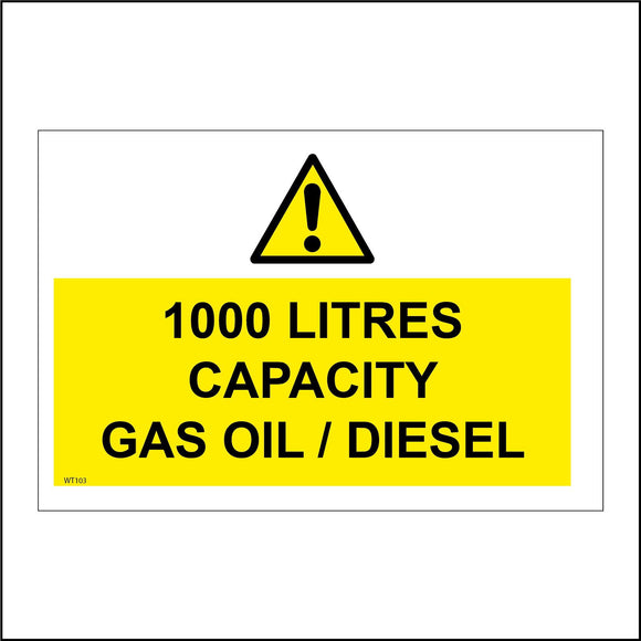 WT103 1000 Litres Capacity Gas Oil/Diesel