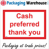 SE119 Cash Preferred Thank You Cards Payments Notes Change Coins Finance Funds