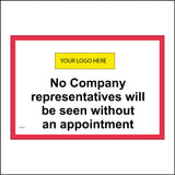 CS573 No Companys Representatives Without Appointment Logo