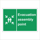 FS308 Evacuation Assembly Point Arrows People Group