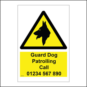 SE143 Guard Dog Patrolling Call Personalised Create Design