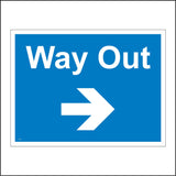 VE251 Way Out Right Arrow Direction