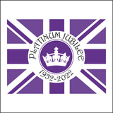 TR580 Platinum Jubilee Queens Head 1952-2022 Coloured