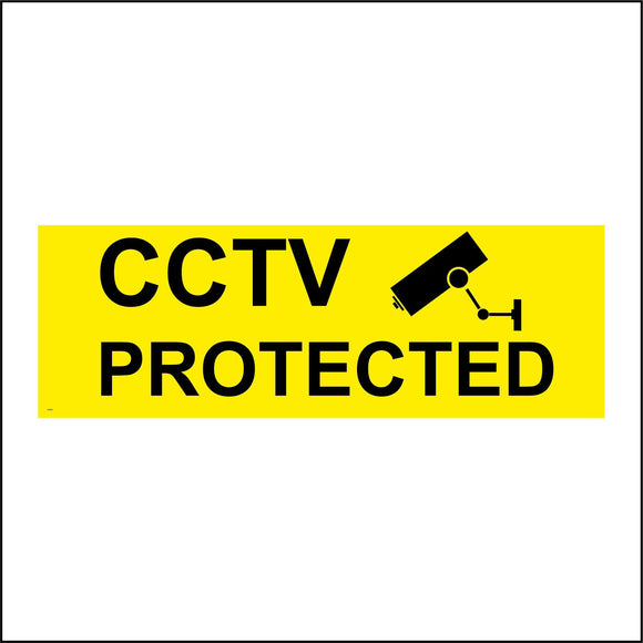 CT022 Cctv Protected Sign with Camera
