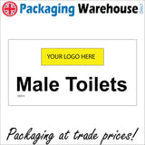 GE913 Male Toilets Your Logo Gents Mens Boys Lads Personalise