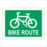 TR089 Bike Route Sign with Bike