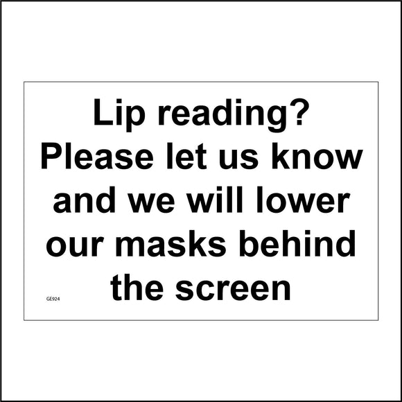 GE924 Lip Reading Let Us Know Lower Masks Behind Screen