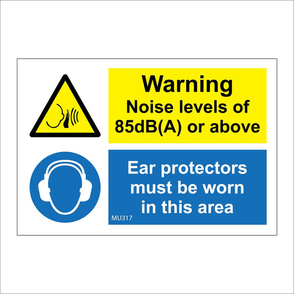 MU317 Noise Levels Of 85DB A Or Above Exceeds Sounds