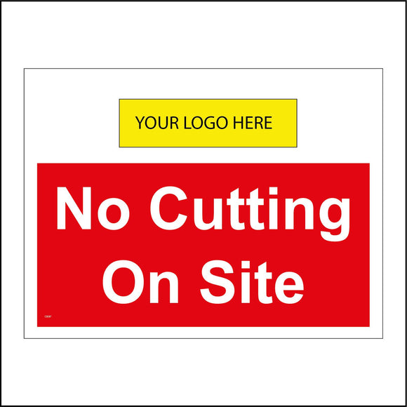 CS587 No Cutting On Site Logo Details Wood Timber Chain Saw