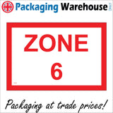 TR410 Zone 6 Sign