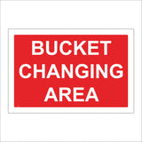 TR118 Bucket Changing Area Sign