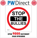 SC034 Stop The Bullies Thugs Torment Push Fight