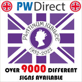 TR581 Platinum Jubilee Queens Head 1952-2022 Purple