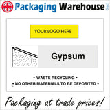 CS465 Gypsum Waste Only Your Logo Skip Bin Recycle Recycling