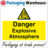 HA230 Danger Explosive Atmosphere Sparks No Naked Flame