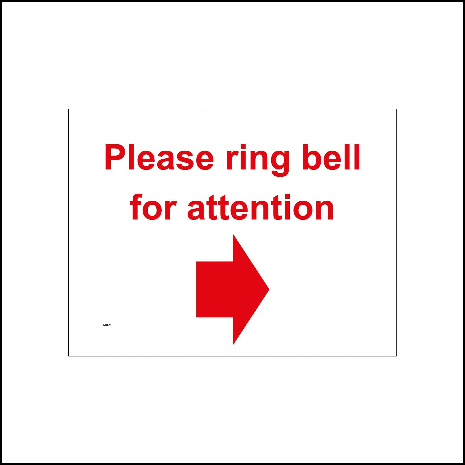 Please Ring Bell For Service ShowCase™ Wall Sign Online, SKU: SE-2660