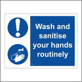 MA805 Wash Sanitise Your Hands Routinely