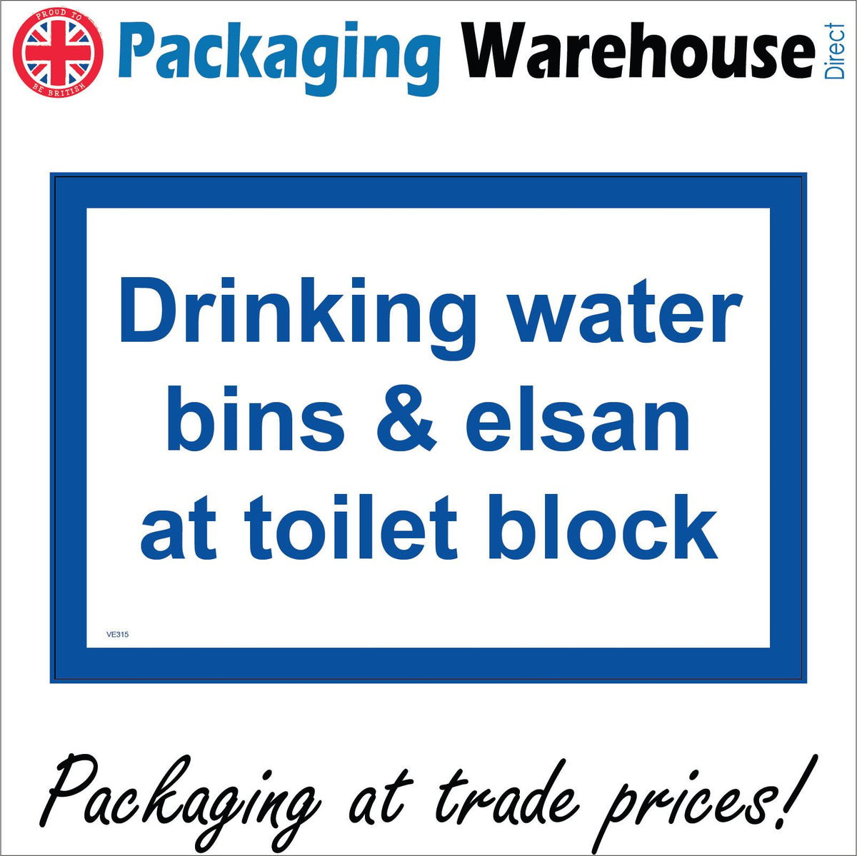 Drinking Water Bins And Elsan At Toilet Block – PWDirect