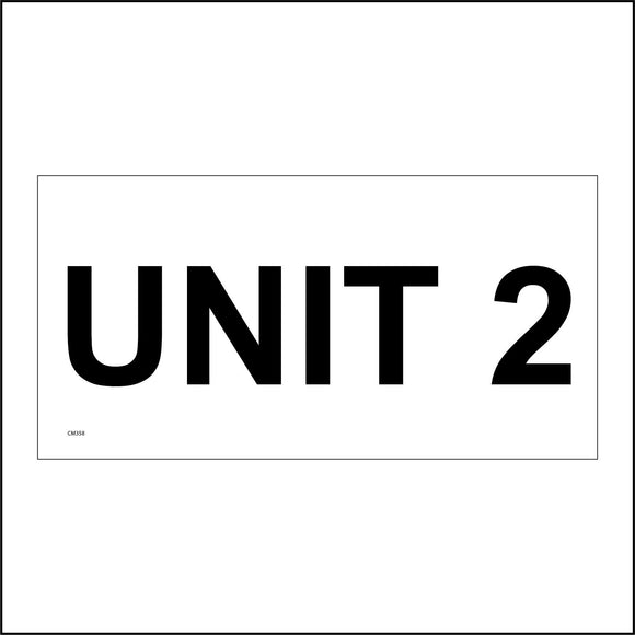 CM358 Unit 2 Two Building Number Location Your Choice Personalise