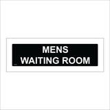 TR335 Mens Waiting Room Sign