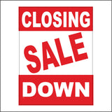 GE307 Closing Down Sale Sign