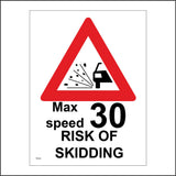 TR500 Maximum Speed 30 MPH Risk Of Skidding Miles Per Hour
