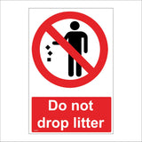 PR502 Do Not Drop Litter Bin Waste Rubbish