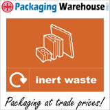 CS341 Inert Waste Recycling Sign with Bricks Recycling Logo