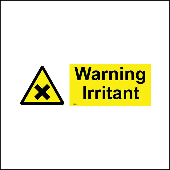 WS676 Warning Irritant Sign with Triangle