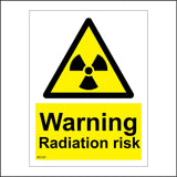 WS167 Warning Radiation Risk Sign with Triangle Radiation