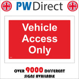 VE352 Vehicle Access Only Lorries Wagons Construction