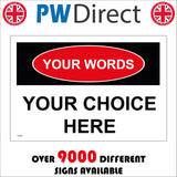 CC523 Your Words Choice Black Red Oval